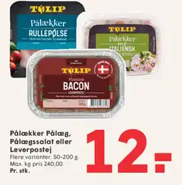 SPAR Pålækker pålæg, pålægssalat eller leverpostej tilbud