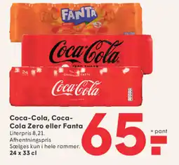 SPAR Coca-Cola, Coca- Cola Zero eller Fanta tilbud