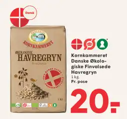 SPAR Kornkammeret Danske Økolo- giske Finvalsede Havregryn tilbud