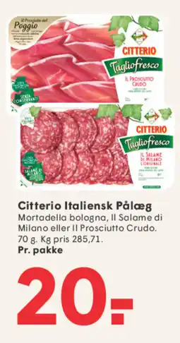 SPAR Citterio Italiensk Pålæg tilbud