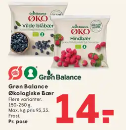 SPAR Grøn Balance Økologiske Bær tilbud