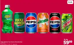Fleggaard Pepsi, Mirinda, Faxe Kondi el. Mountain Dew tilbud