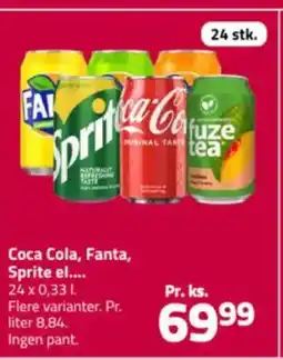Fleggaard Coca Cola, Fanta, Sprite el.... tilbud