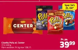 Fleggaard Cloetta Polly el. Center tilbud