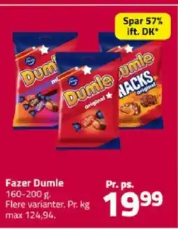 Fleggaard Fazer Dumle tilbud