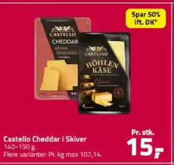 Fleggaard Castello Cheddar i Skiver tilbud