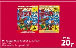 Fleggaard Mr. Popgun Micro Pop Salt el. m. Smør tilbud