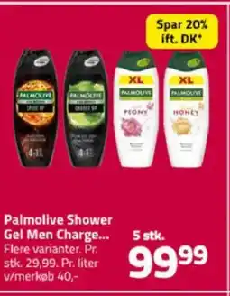 Fleggaard Palmolive Shower Gel Men Charge tilbud
