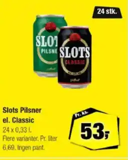 Calle Slots Pilsner el. Classic tilbud