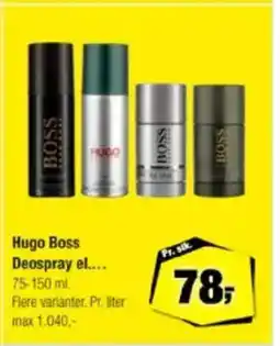 Calle Hugo Boss Deospray el. tilbud
