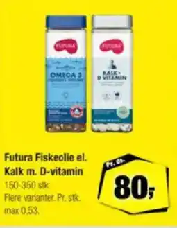 Calle Futura Fiskeolie el. Kalk m. D-vitamin tilbud