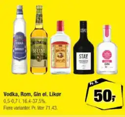 Calle Vodka, Rom, Gin el. Likør tilbud