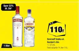 Calle Smirnoff Vodka el. Gordon's Gin tilbud