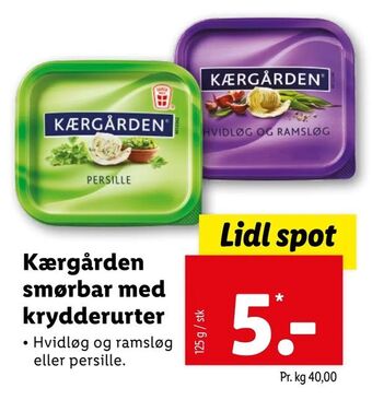 Let-Køb Kærgården smørbar med krydderurter tilbud