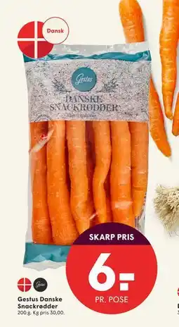 SPAR Gestus Danske Snackrødder, DKK 6 tilbud