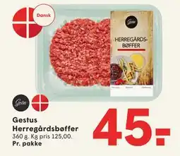 SPAR Gestus Herregårdsbøffer, DKK 45 tilbud