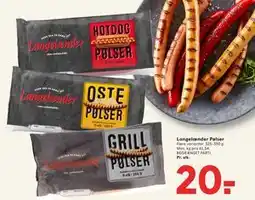 SPAR Langelænder Pølser, DKK 20 tilbud