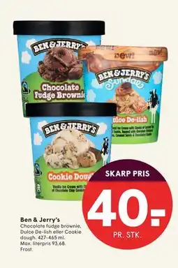 SPAR Ben & Jerry’s, DKK 40 tilbud