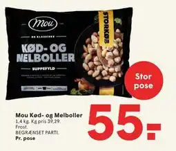 SPAR Mou Kød- og Melboller, DKK 55 tilbud