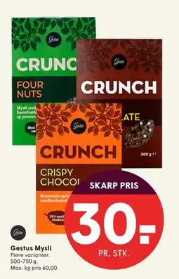 SPAR Gestus Mysli, DKK 30 tilbud