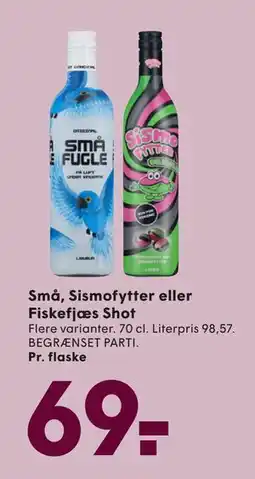 SPAR Små, Sismofytter eller Fiskefjæs Shot, DKK 69 tilbud
