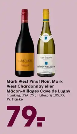 SPAR Mark West Pinot Noir, Mark West Chardonnay eller Mâcon-Villages Cave de Lugny, DKK 79 tilbud