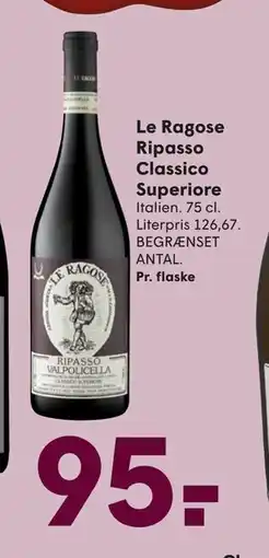 SPAR Le Ragose Ripasso Classico Superiore, DKK 95 tilbud