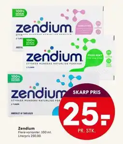 SPAR Zendium, DKK 25 tilbud