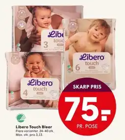 SPAR Libero Touch Bleer, DKK 75 tilbud