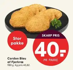 SPAR Cordon Bleu af Fjerkræ, DKK 40 tilbud