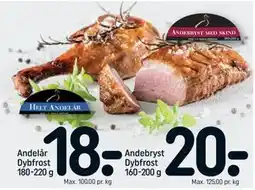 REMA 1000 Andelår Dybfrost 180-220 g, DKK 18 tilbud