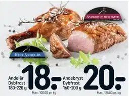 REMA 1000 Andebryst Dybfrost 160-200 g, DKK 20 tilbud