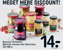 REMA 1000 Beauvais survarer, Bähncke sennep eller Dijonnaise 225-580 g, DKK 14 tilbud