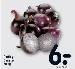 REMA 1000 Rødløg Danske 500 g, DKK 6 tilbud