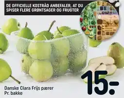 REMA 1000 Danske Clara Frijs pærer Pr. bakke, DKK 15 tilbud