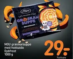 REMA 1000 MOU græskarsuppe med hokkaido Dybfrost 1000 g, DKK 29 tilbud