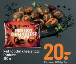 REMA 1000 Red hot chili cheese tops Dybfrost 250 g, DKK 20 tilbud