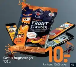REMA 1000 Castus frugtstænger 100 g, DKK 10 tilbud