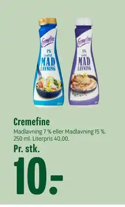Min Købmand Cremefine, DKK 10 tilbud