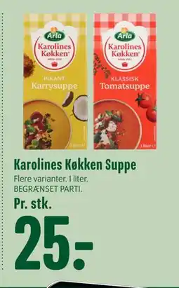 Min Købmand Karolines Køkken Suppe, DKK 25 tilbud