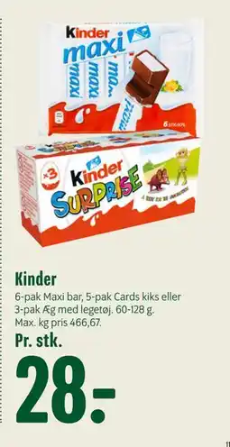 Min Købmand Kinder, DKK 28 tilbud