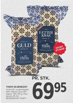 MENY THEM SKÆREOST, DKK 69.95 tilbud