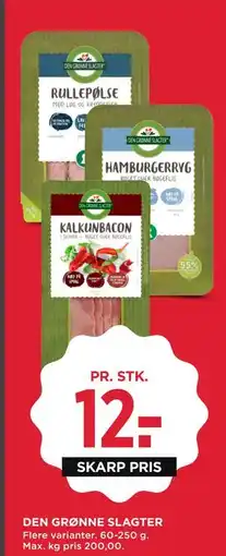 MENY DEN GRØNNE SLAGTER, DKK 12 tilbud