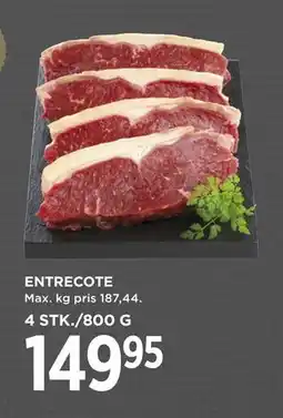 MENY ENTRECOTE, DKK 149.95 tilbud