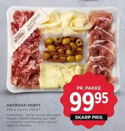 MENY ANTIPASTI PARTY, DKK 99.95 tilbud