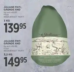 MENY JULIANE FRITGÅENDE AND, DKK 149.95 tilbud