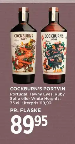 MENY COCKBURN’S PORTVIN, DKK 89.95 tilbud