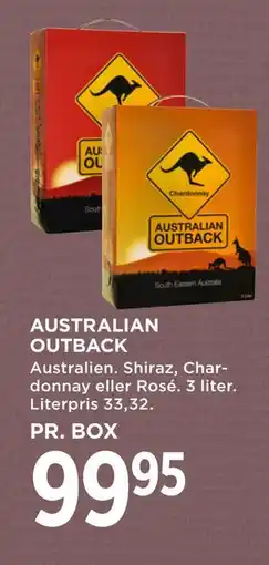 MENY AUSTRALIAN OUTBACK, DKK 99.95 tilbud