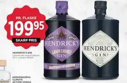 MENY HENDRICK’S GIN, DKK 199.95 tilbud
