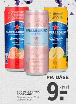 MENY SAN PELLEGRINO SODAVAND, DKK 9 tilbud
